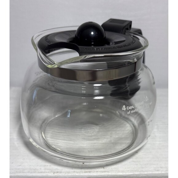 Mr. Coffee 4-Cup Glass Replacement Decanter Comfort Handle Drip-Resistant Spout - Picture 4 of 9